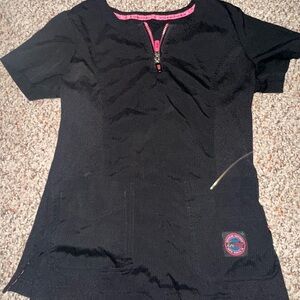 Black scrub top